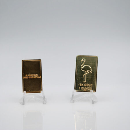 1 oz 18K Black Pearl Gold Bar – Black Pearl Precious Metals