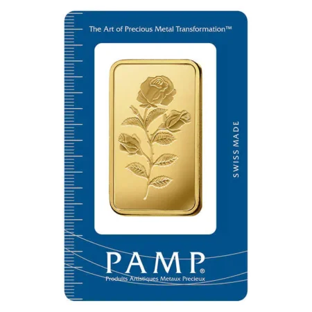 100 GRAM GOLD BAR PAMP ROSA