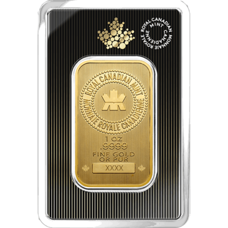 1 OZ GOLD BAR ROYAL CANADIAN MINT