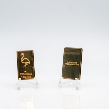 1 oz 22k Black Pearl Gold Bar – Black Pearl Precious Metals